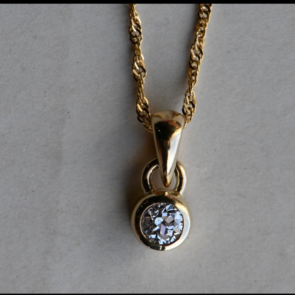 .28 Carat Old European Cut Diamond Pendant - Picture 2 of 9